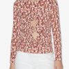 Gladice Jersey-top med rynk