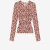 Gladice Jersey-top med rynk