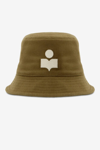 Haley broderet bucket hat med logo