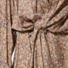 Harmony blomstret silke-jacquard-skjortekjole