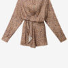 Harmony blomstret silke-jacquard-skjortekjole