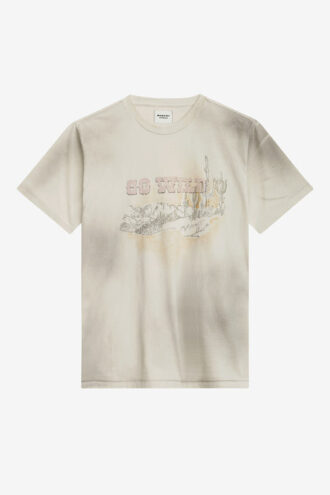 Honore T-shirt i linned med print