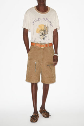 Honore T-shirt i linned med print
