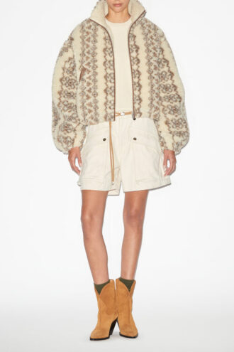 Jemmy Workwear-stil shorts i ensfarvet bomuld