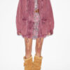 Joanna Workwear Style jakke i ensfarvet denim
