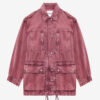 Joanna Workwear Style jakke i ensfarvet denim
