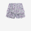 Jocadia shorts med flæser i bomuldsvoile med print