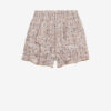 Jocadia shorts med flæser i bomuldsvoile med print