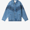 Julian broderet denimjakke Julian broderet denimjakke