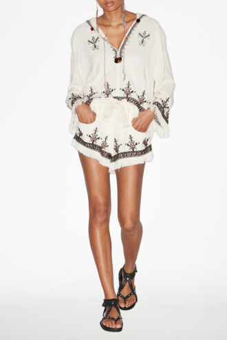 Kameya broderet gaze-top