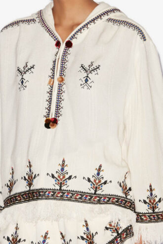 Kameya broderet gaze-top