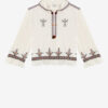 Kameya broderet gaze-top Kameya broderet gaze-top