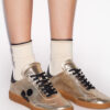 Kaycee lave sneakers i metallisk læder