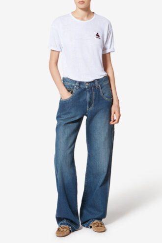 Koldia Linned-T-shirt med logo