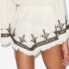 Kriss broderede gazeshorts Kriss broderede gazeshorts