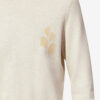 Lanta tofarvet sweater i bomuld og uld