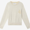 Lanta tofarvet sweater i bomuld og uld