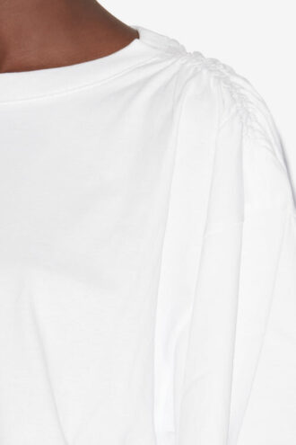 Laurea kort ensfarvet bomulds-T-shirt