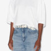 Laurea kort ensfarvet bomulds-T-shirt
