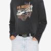 Leiloha T-shirt i linned med print