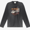 Leiloha T-shirt i linned med print