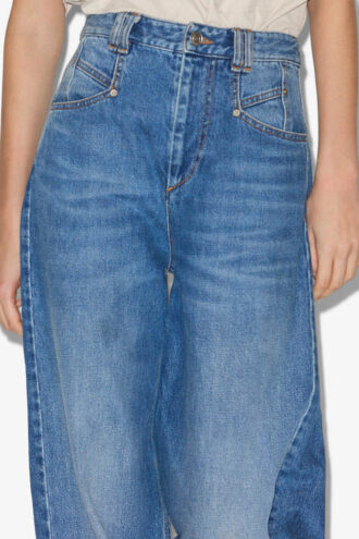 Lemony højtaljede jeans med løs pasform