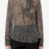 Leona-bluse i muslin med print