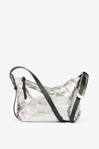 Leyden Mini-taske i metallisk lammeskind