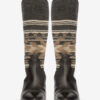 Lijita læder- og jacquard cowboystøvler