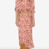 Lisanne mønstret jacquard midi-nederdel
