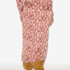 Lisanne mønstret jacquard midi-nederdel