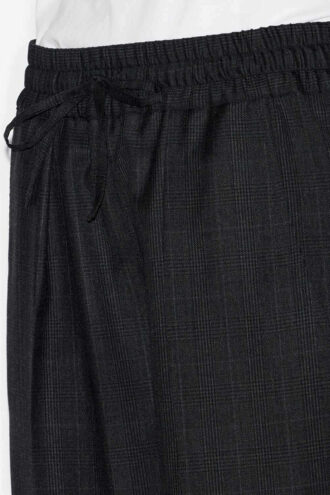 Liska Plisserede Glen Plaid uldbukser