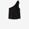 Loeva Asymmetrisk top i trykt musselin Loeva Asymmetrisk top i trykt musselin