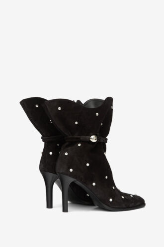 Lolya ruskindstøvler med rhinestones
