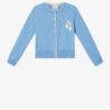 Lona cardigan i bomuld og uld