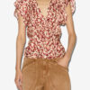 Lonea flydende mønstret jacquard-top