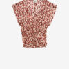 Lonea flydende mønstret jacquard-top