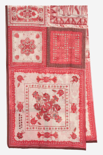 Luana Pareo i bomuld og silke med bandana-print