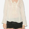 Luna broderet ramiebluse