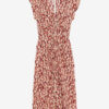 Lyndsay mønstret jacquard midi-kjole