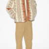 Madeo Vendbar frakke i shearling-stil med print