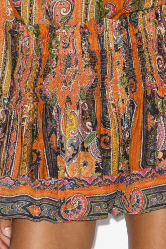 Maelly shorts i silke med print
