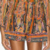 Maelly shorts i silke med print