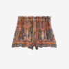 Maelly shorts i silke med print