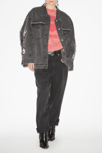 Manona broderet denimjakke