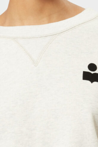Margo kort sweatshirt med logo-print