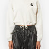 Margo kort sweatshirt med logo-print Margo kort sweatshirt med logo-print
