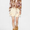 Maria-bluse i bomuldsvoile med print Maria-bluse i bomuldsvoile med print
