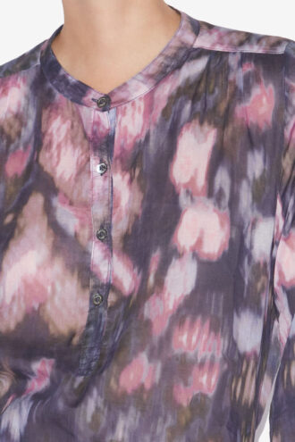 Maria-bluse i bomuldsvoile med print