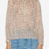 Maria-bluse i bomuldsvoile med print Maria-bluse i bomuldsvoile med print